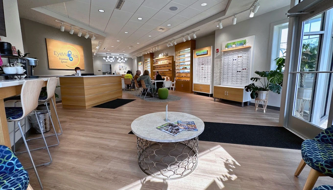 interior of New England EyeWork's eye doctor's office